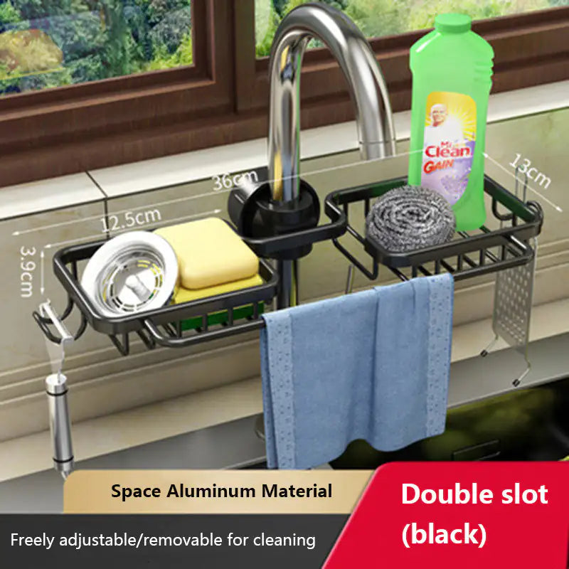 Kitchen storage faucet holder