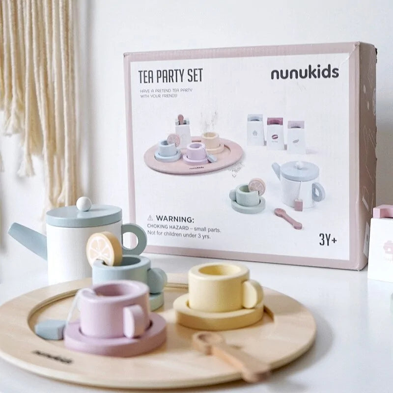 Wooden toy sets for children