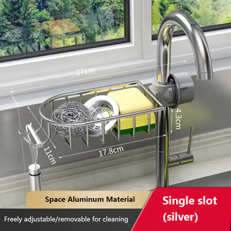 Kitchen storage faucet holder