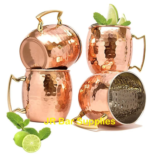 Tazza rivestita in rame martellato