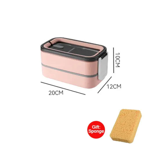 2-layer stainless steel Bento lunch box