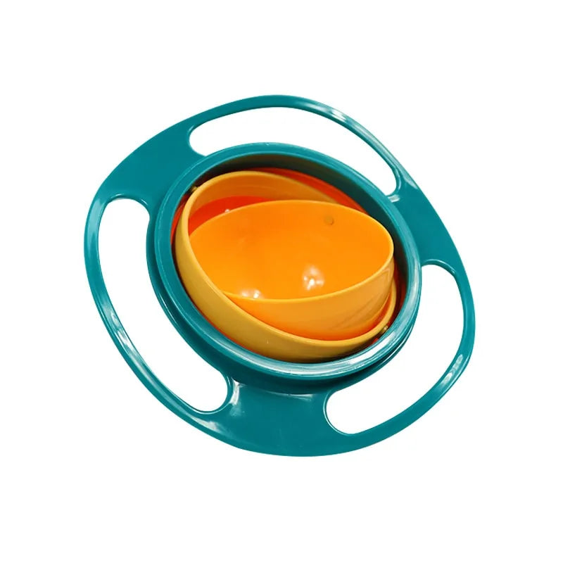 Tilt- and leak-proof gyro bowl
