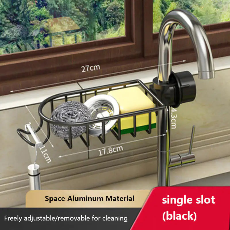 Kitchen storage faucet holder