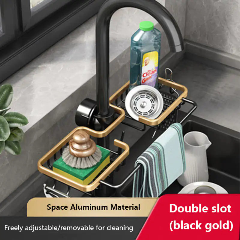 Kitchen storage faucet holder