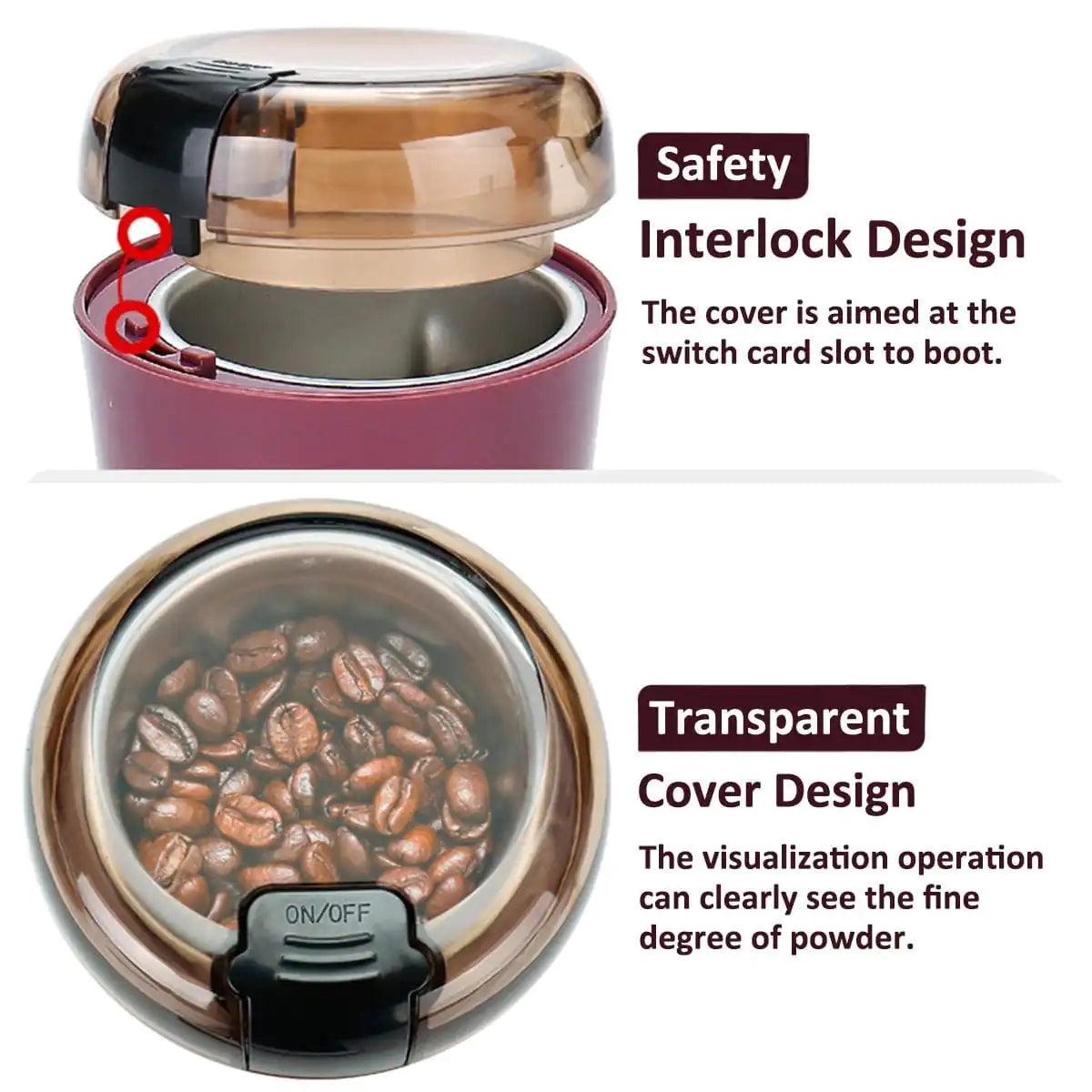 Electric coffee grinder
