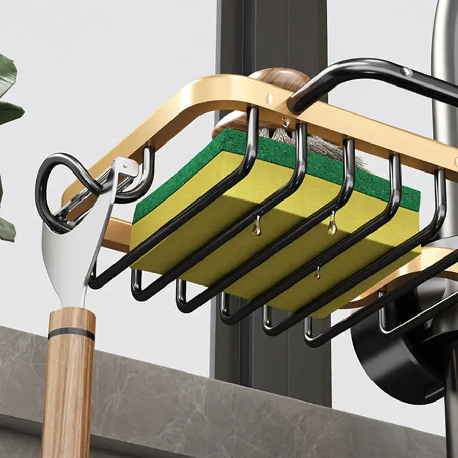 Kitchen storage faucet holder