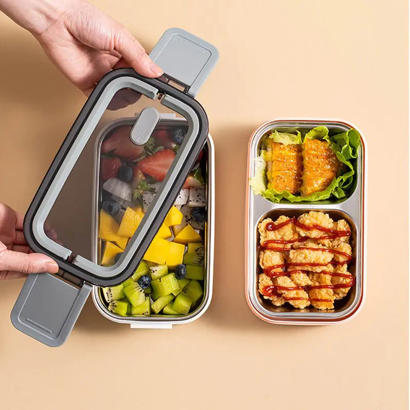 2-layer stainless steel Bento lunch box