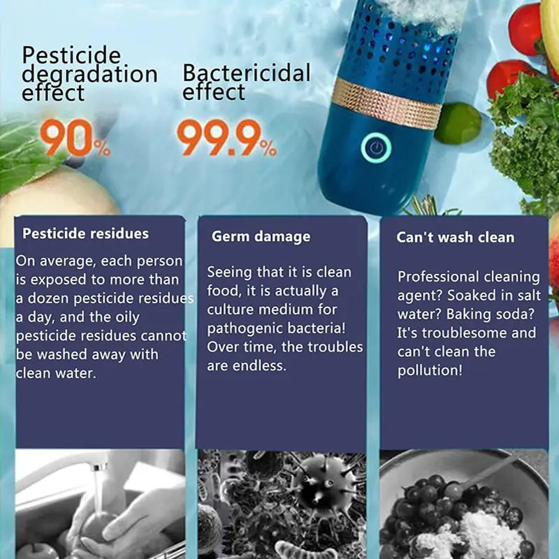 Detergente antiparassitario per frutta e verdura