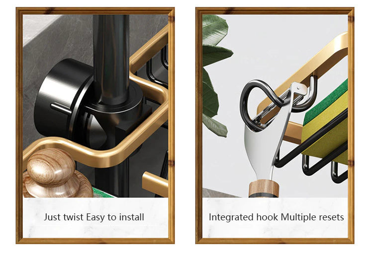 Kitchen storage faucet holder