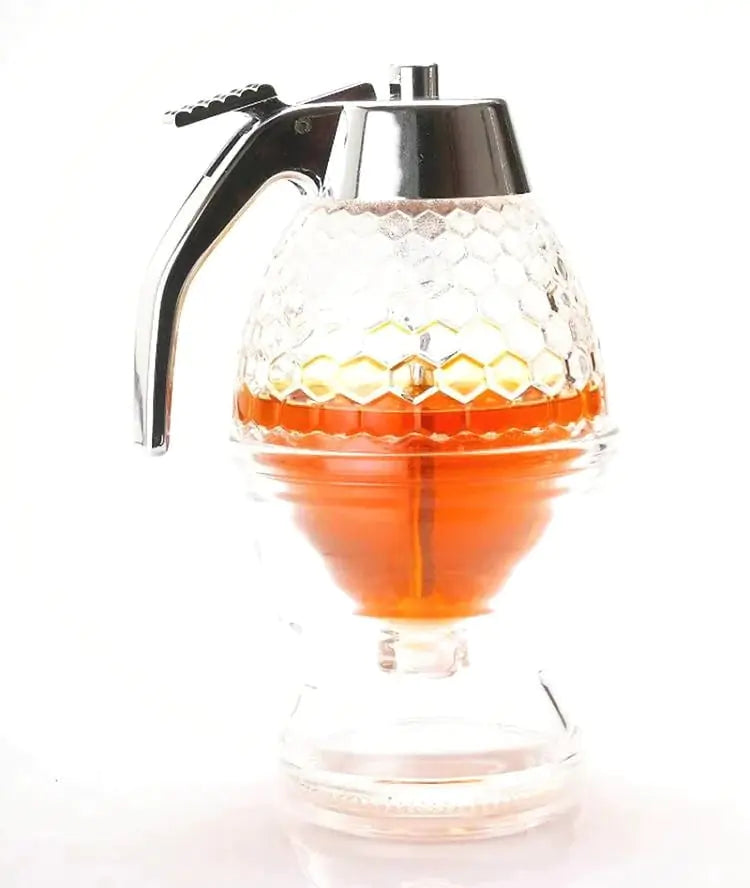 Syrup cup with honeycomb structure and drip dispenser