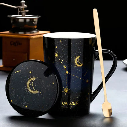 12 constellation cups with spoon