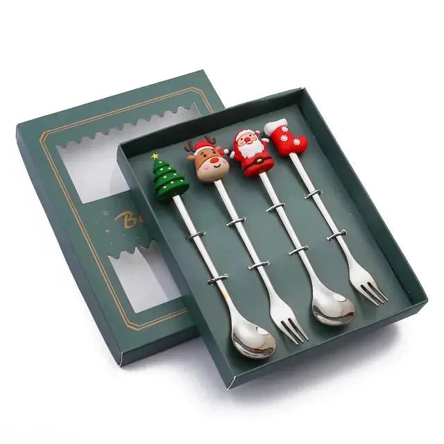 Christmas Cutlery Set | Festive Spoon and Fork