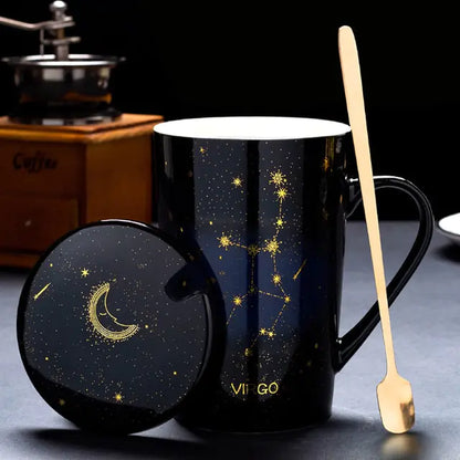 12 constellation cups with spoon