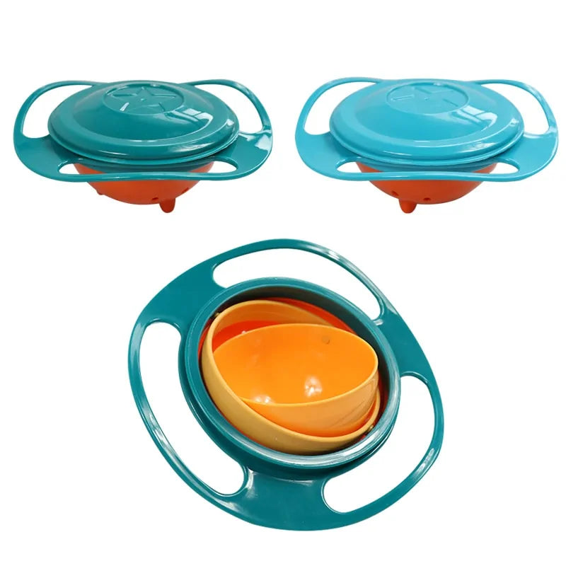 Tilt- and leak-proof gyro bowl