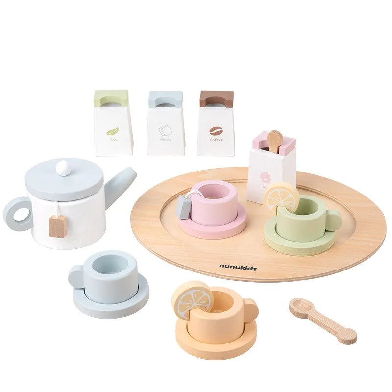 Wooden toy sets for children