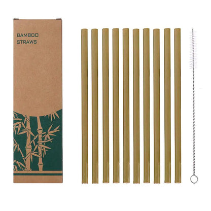 Natural organic bamboo straw