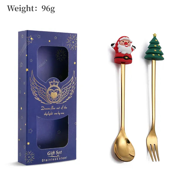 Christmas Cutlery Set | Festive Spoon and Fork