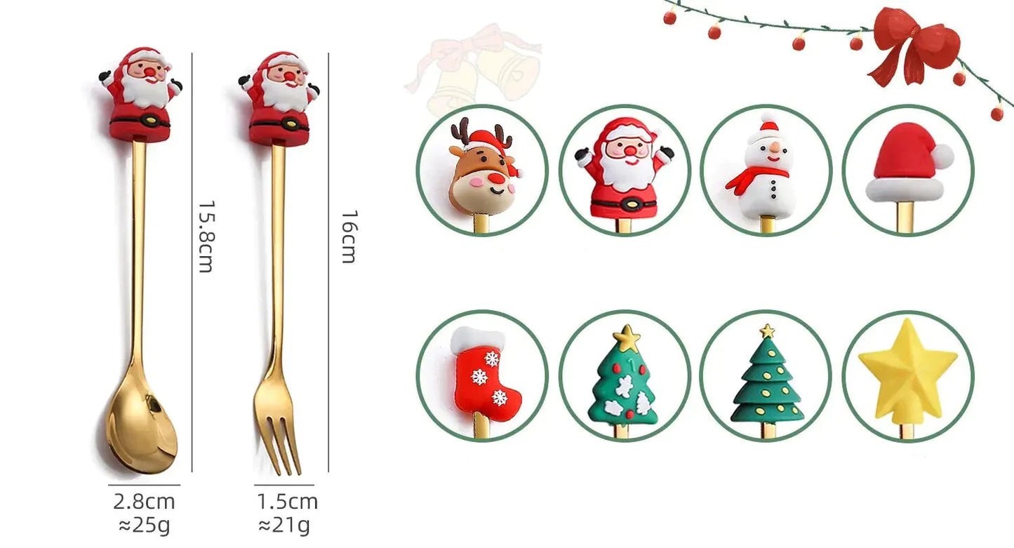 Christmas Cutlery Set | Festive Spoon and Fork