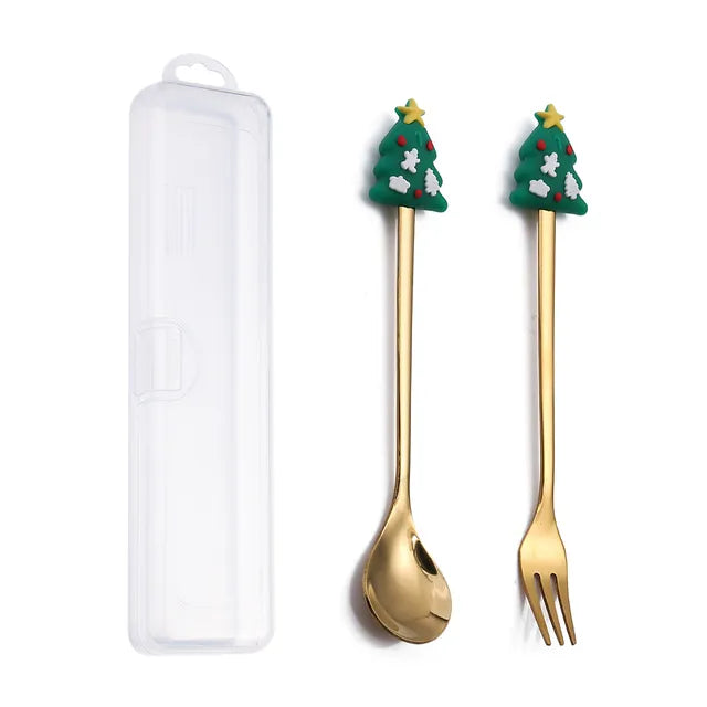 Christmas Cutlery Set | Festive Spoon and Fork