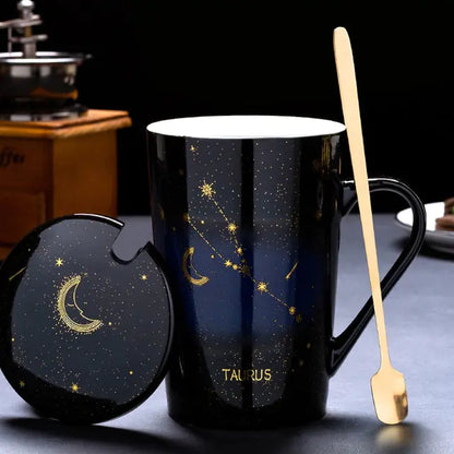 12 constellation cups with spoon