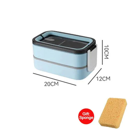 2-layer stainless steel Bento lunch box