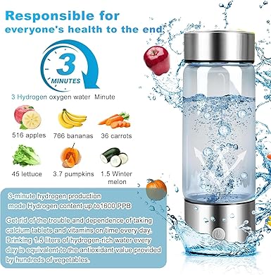 The hydrogen water bottle