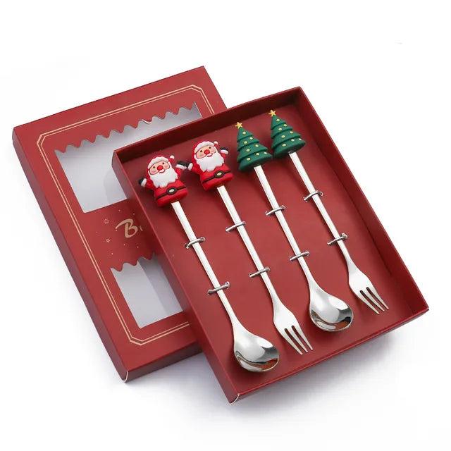 Christmas Cutlery Set | Festive Spoon and Fork