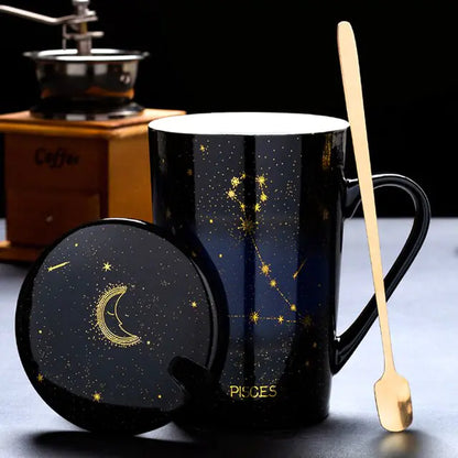 12 constellation cups with spoon