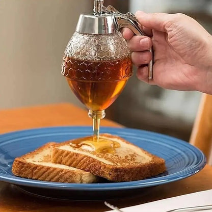 Syrup cup with honeycomb structure and drip dispenser