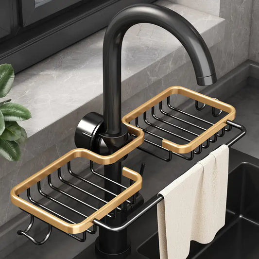 Kitchen storage faucet holder