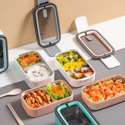 2-layer stainless steel Bento lunch box