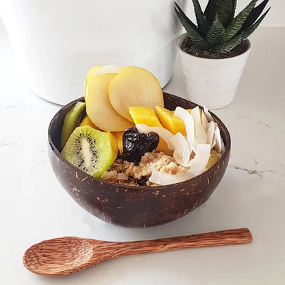 Coconut shell food container set