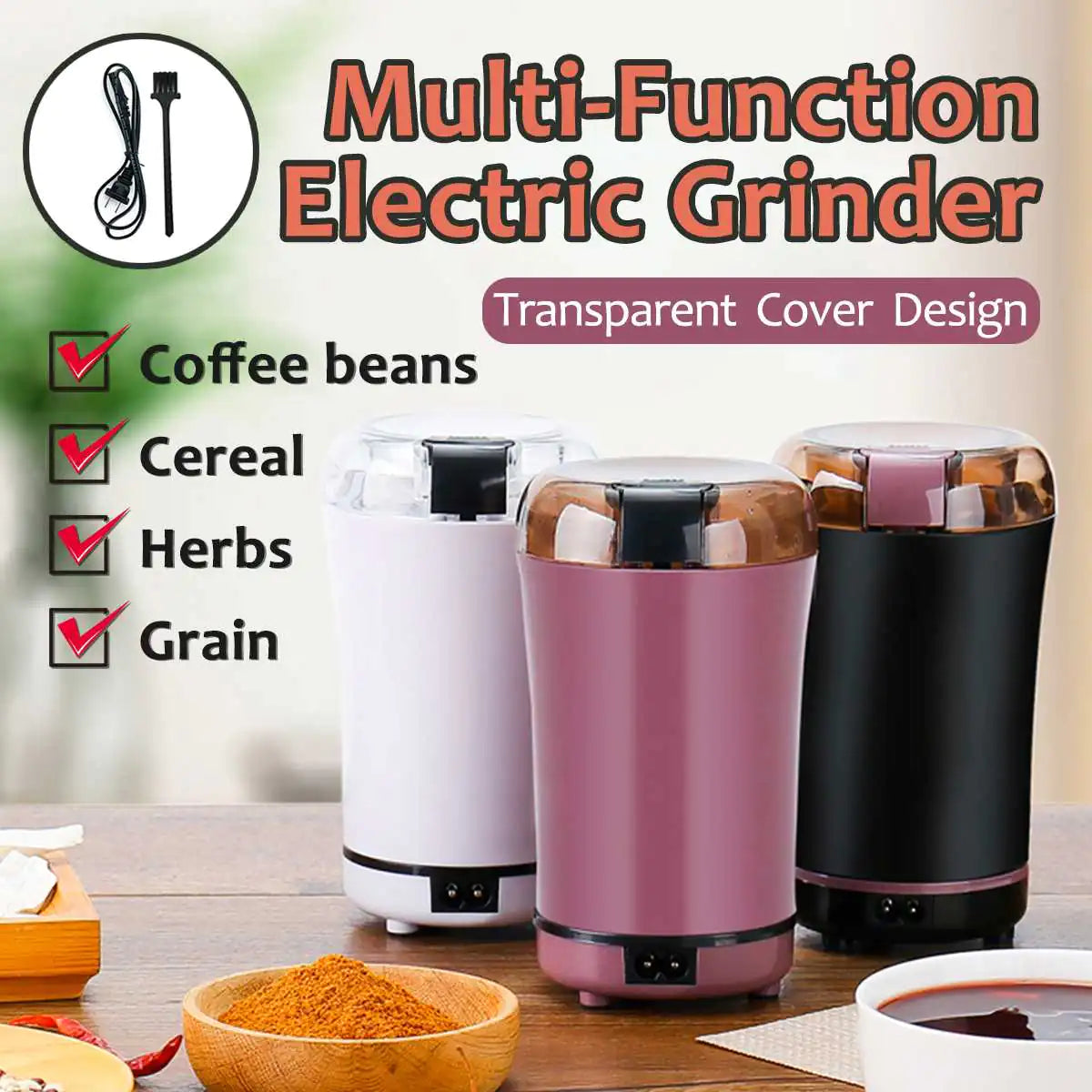 Electric coffee grinder