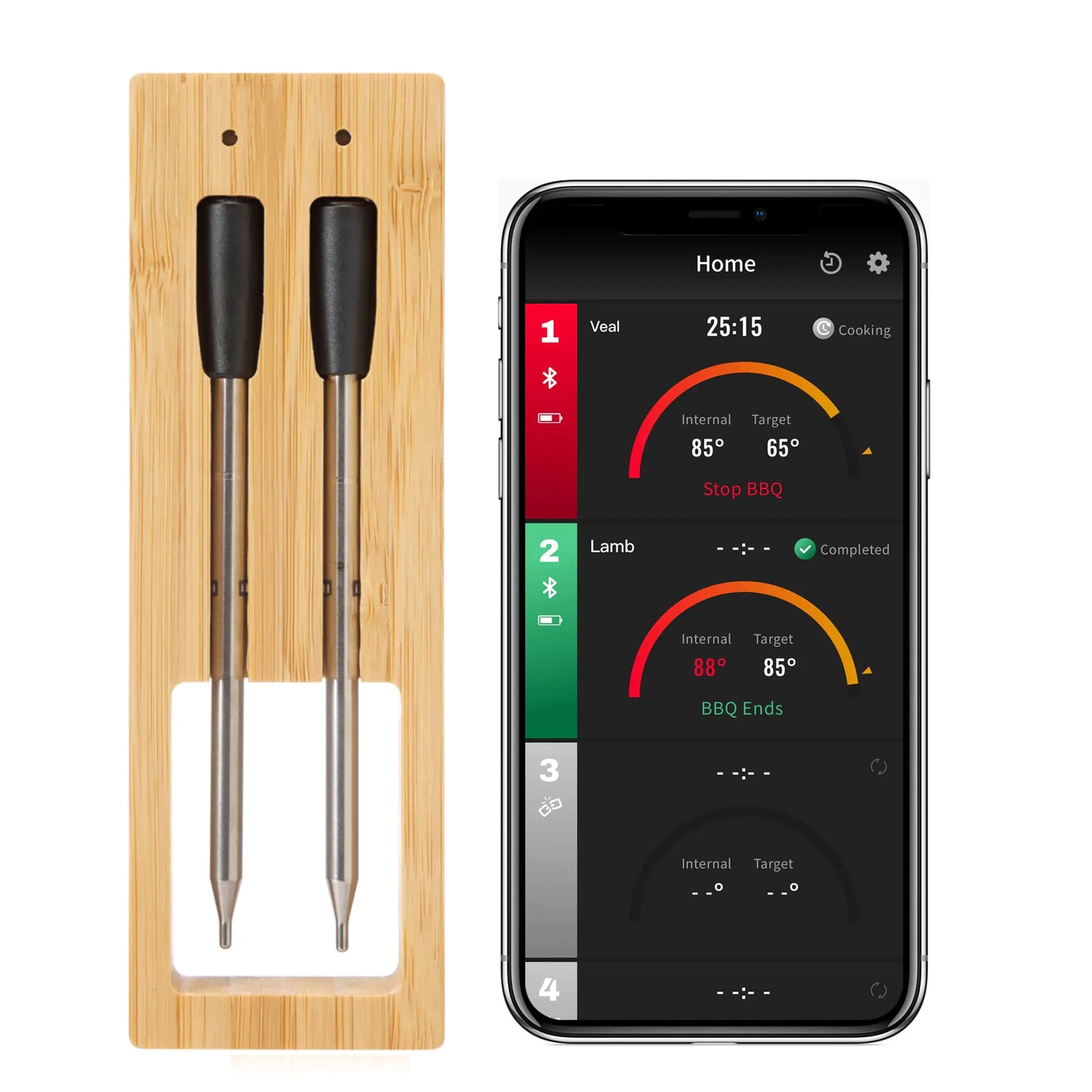 Wireless kitchen food thermometer